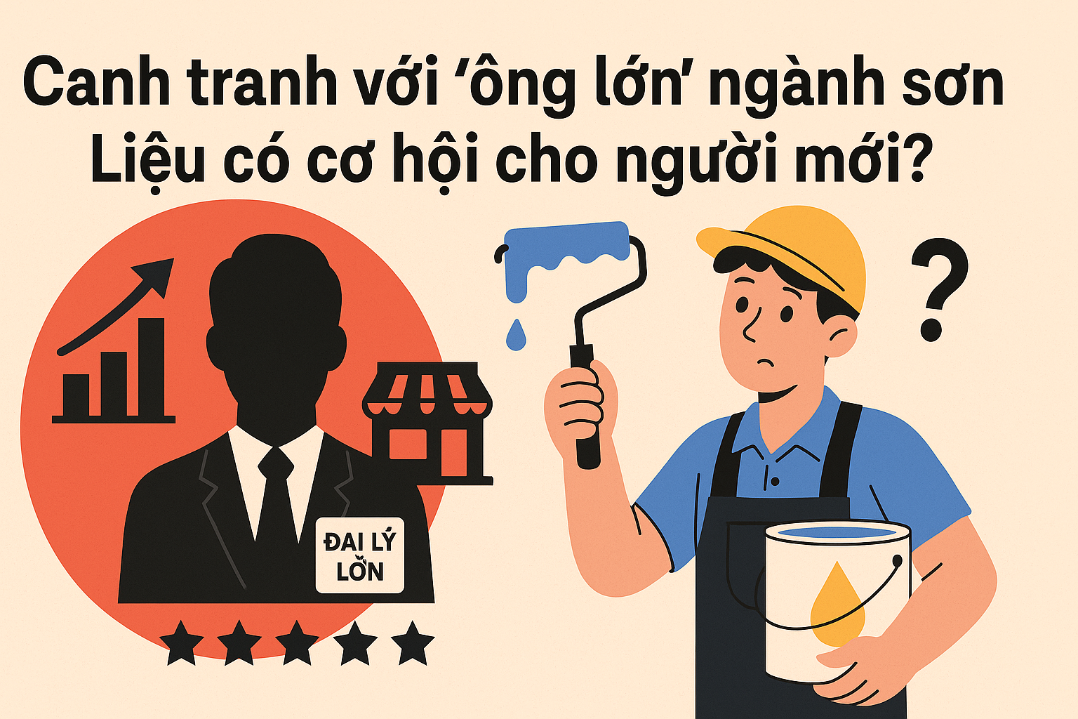 Làm sao để cạnh tranh với các nhà phân phối sơn lâu năm
