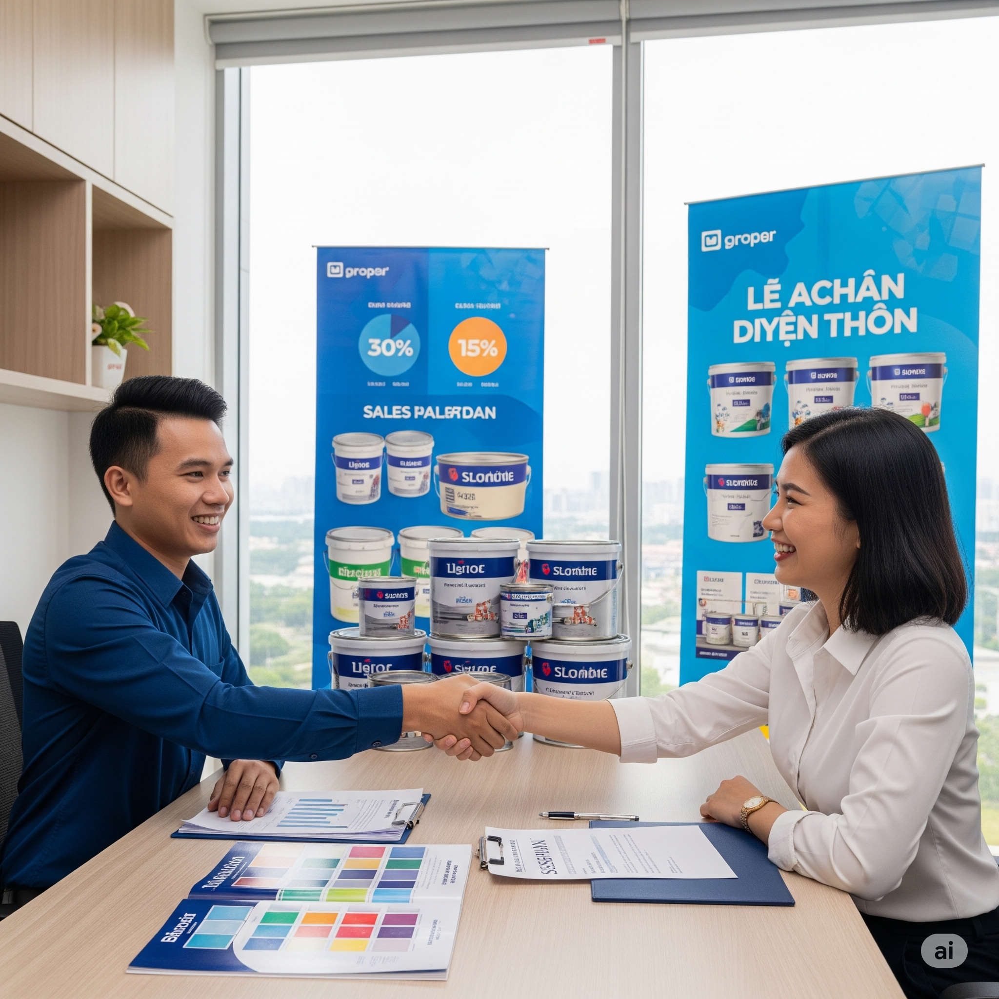 Cách đàm phán với hãng sơn lớn