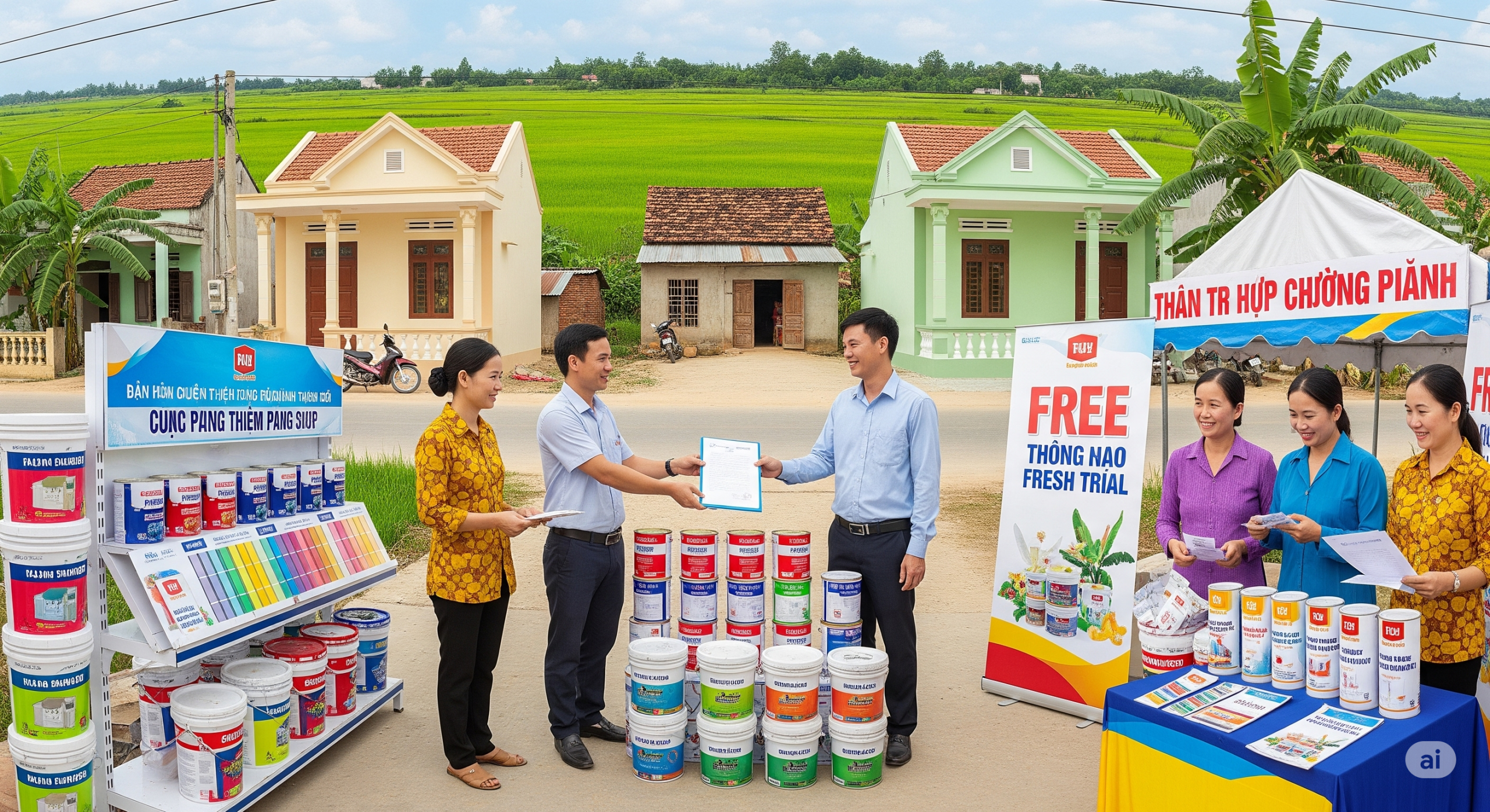 Phát triển thị trường sơn tại nông thôn